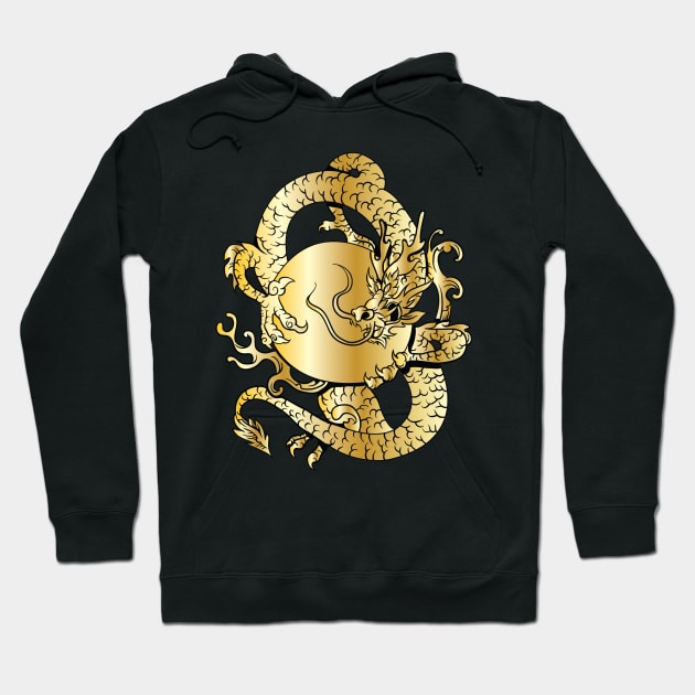 Gold Dragon 04 Hoodie by Verboten